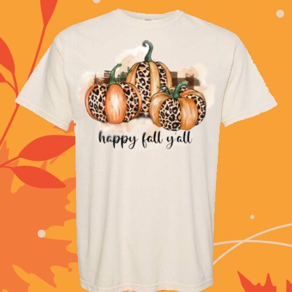 Comfort Colors Tops - NEW Comfort Colors XL Fall Shirt Custom Fit Extra Large Size Happy Fall Yall